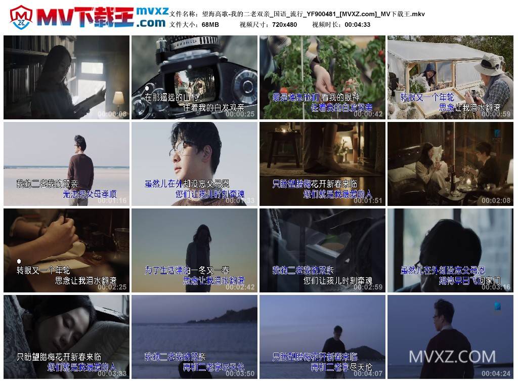 望海高歌-我的二老双亲_国语_流行_YF900481